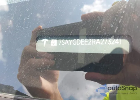 2024 Tesla Model Y Long Range Dual Motor All-Wheel Drive from USA, damaged, VIN 7SAYGDEE2RA273241